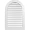Ekena Millwork Round Top Surface Mount PVC Gable Vent: Non-Functional, w/ 3-1/2"W x 1"P Standard Frame, 28"W x 42"H GVPRT28X4201SN - alternate 1